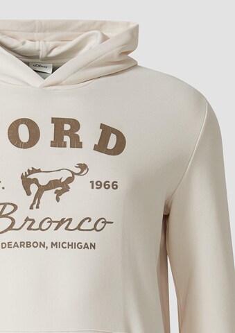 s.Oliver Men Big Sizes Sweatshirt in Beige