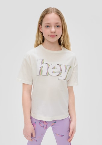T-Shirt s.Oliver en beige : devant