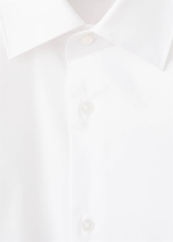 MANGO MAN Super Slim Fit Button Up Shirt 'Emotion' in White