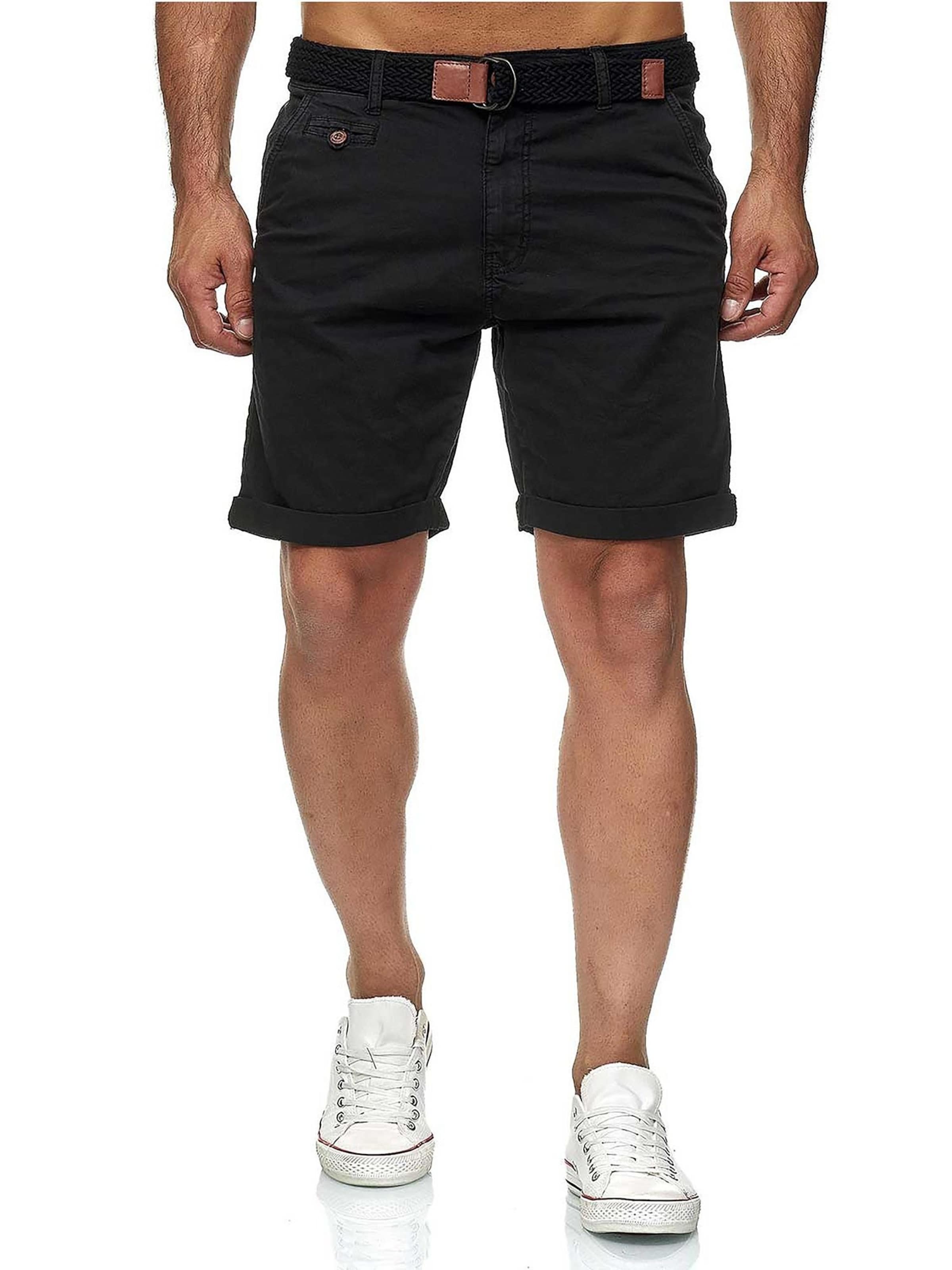 INDICODE Regular Hose 'Indicode Conor'‌‌‌‌‌‌‌ in Schwarz: Vorderseite