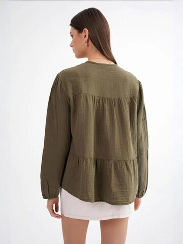Camicia da donna di MixRay in verde