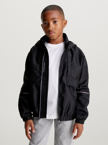 Calvin Klein Jeans Between-Season Jacket in Black: front