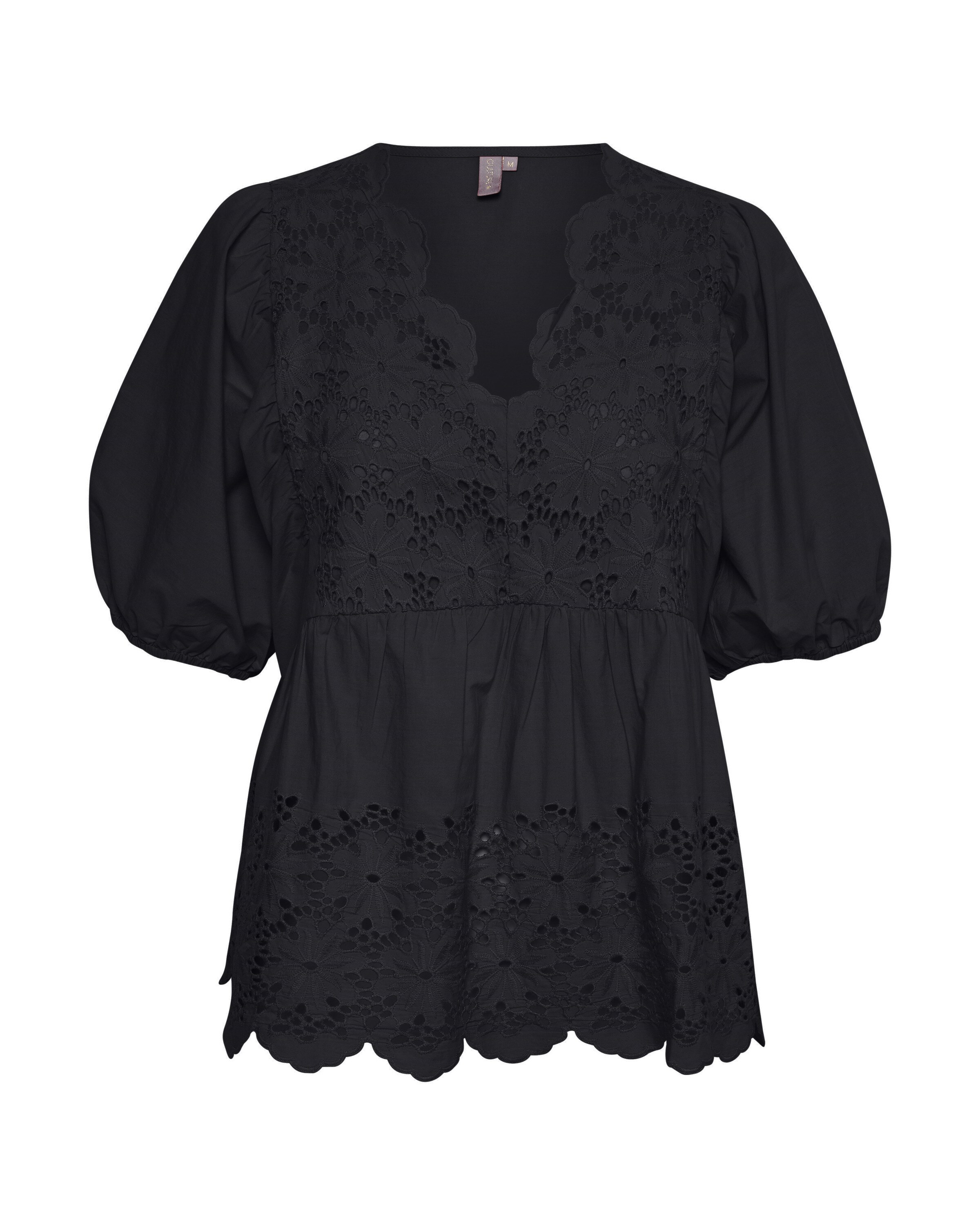 CULTURE Bluse 'Valda' i sort: forside