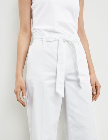 Regular Pantalon à plis GERRY WEBER en blanc