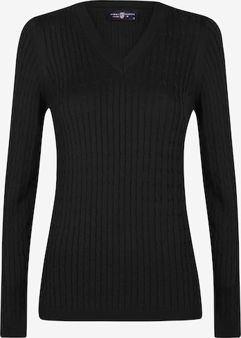 Pull-over Jimmy Sanders en noir : devant
