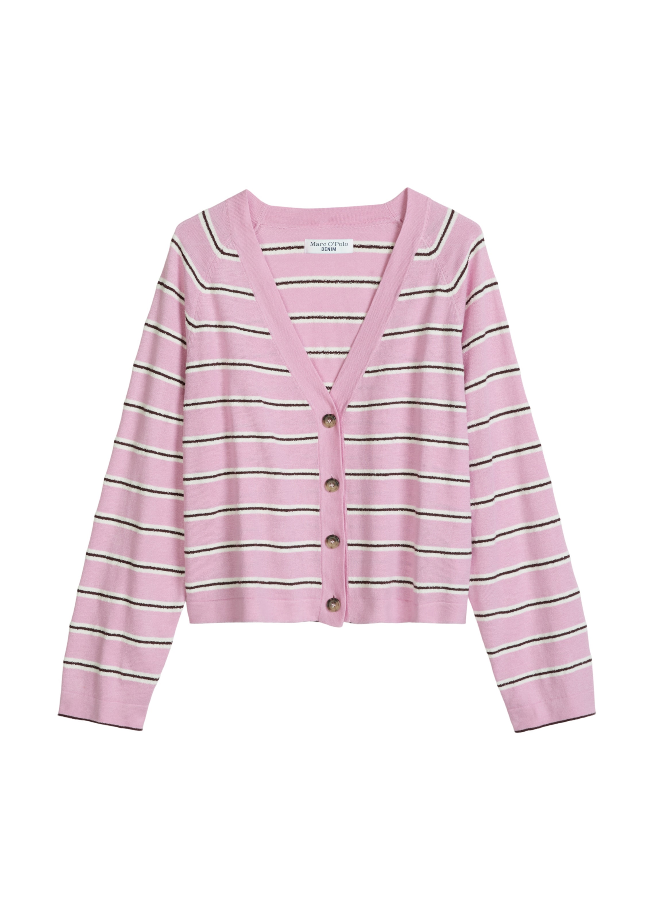 Marc O'Polo DENIM Strickjacke in Pink: Vorderseite