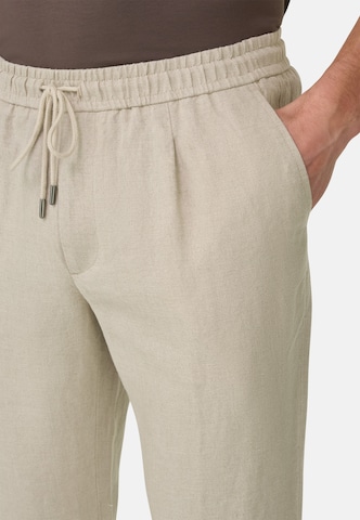 Effilé Pantalon à pince 'City' Boggi Milano en beige