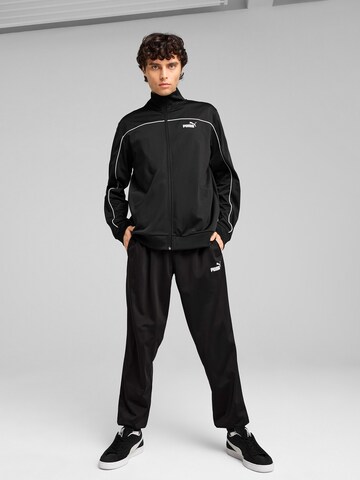 PUMA Trainingspak in Zwart: voorkant