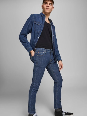 Coupe slim Jean '12185877' JACK & JONES en bleu
