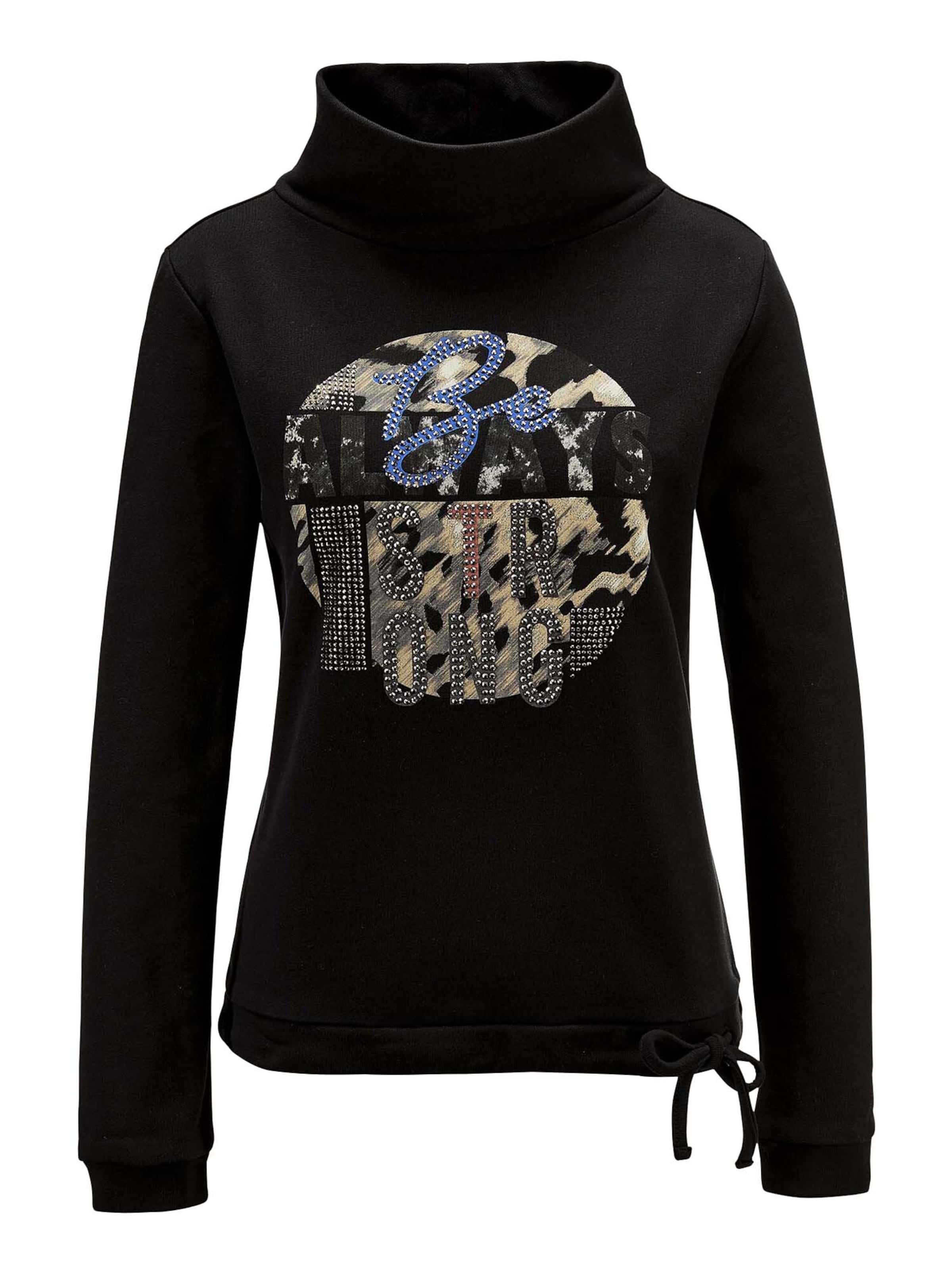 MADELEINE Sweatshirt in Zwart: voorkant