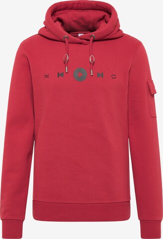 Sweat-shirt MO en rouge : devant