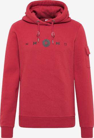 Sweat-shirt MO en rouge : devant