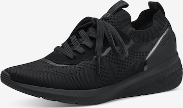 Baskets basses Tamaris en noir : devant