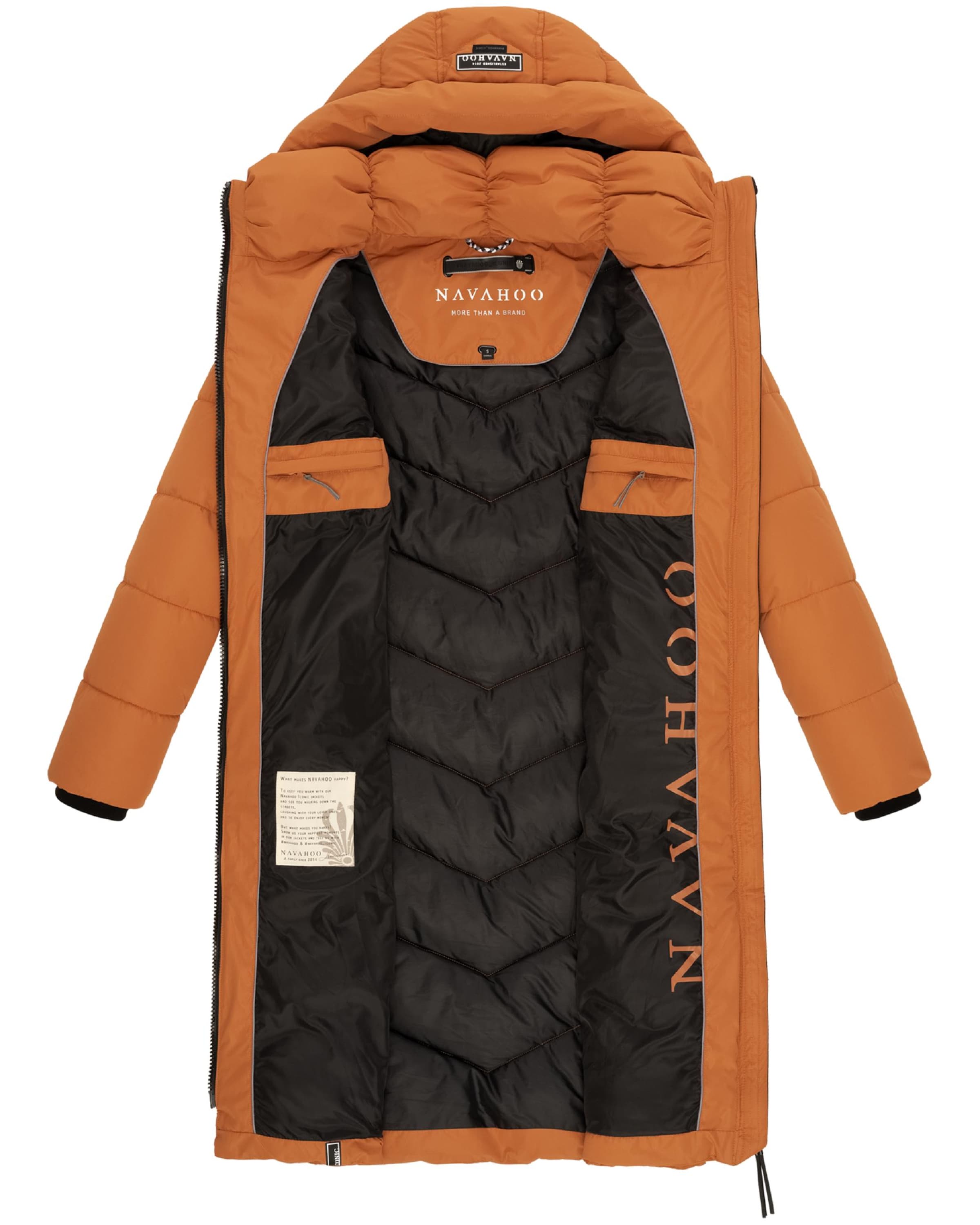 NAVAHOO Зимно палто 'Sahnekatzii XIV' в оранжево