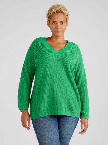 EVOKED Sweter 'Vioa' w kolorze zielony: przód