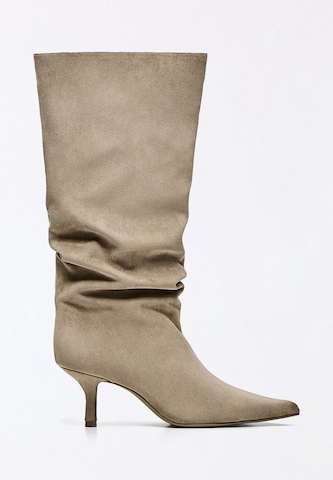 Bottes Bershka en beige
