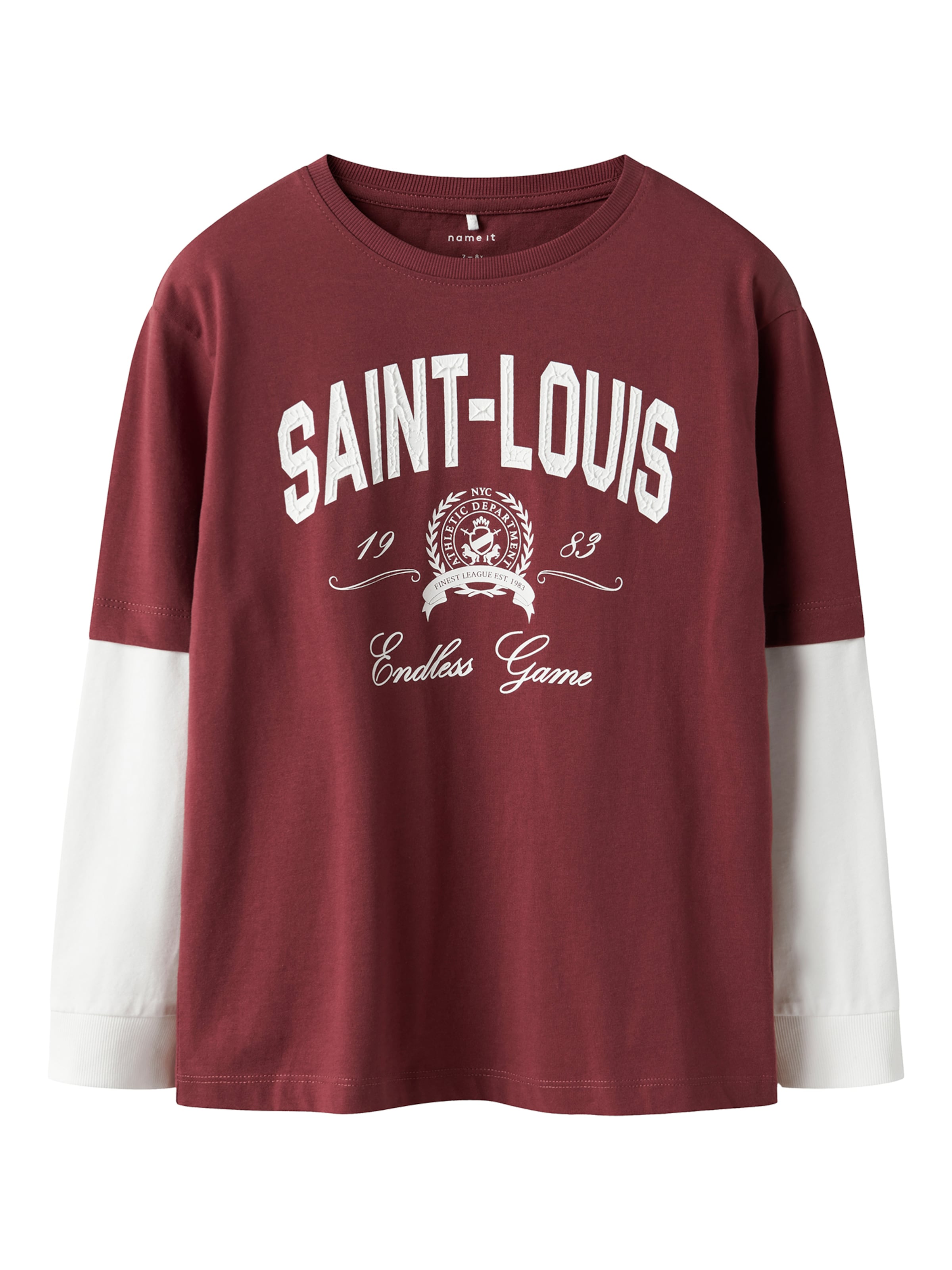 NAME IT Shirt 'NKMROBIN' in Rot: Vorderseite