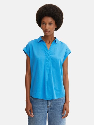 TOM TAILOR - Blusa em azul: frente