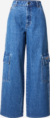 VIERVIER רגל רחבה ג'ינס 'Bianca' בכחול: מלפנים