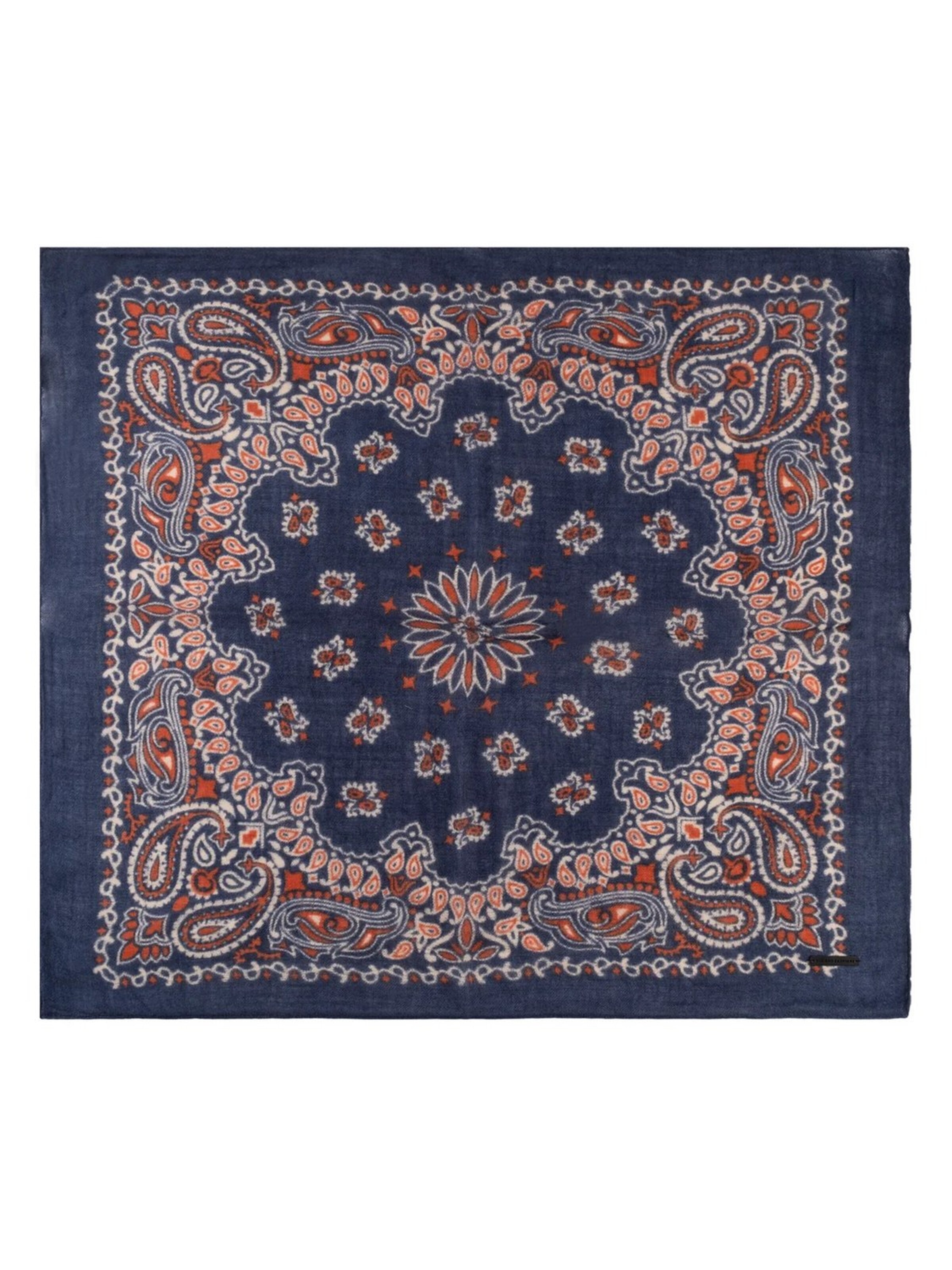 Écharpe SILK & CASHMERE en bleu : devant