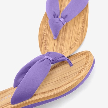 Tongs Elbsand en violet