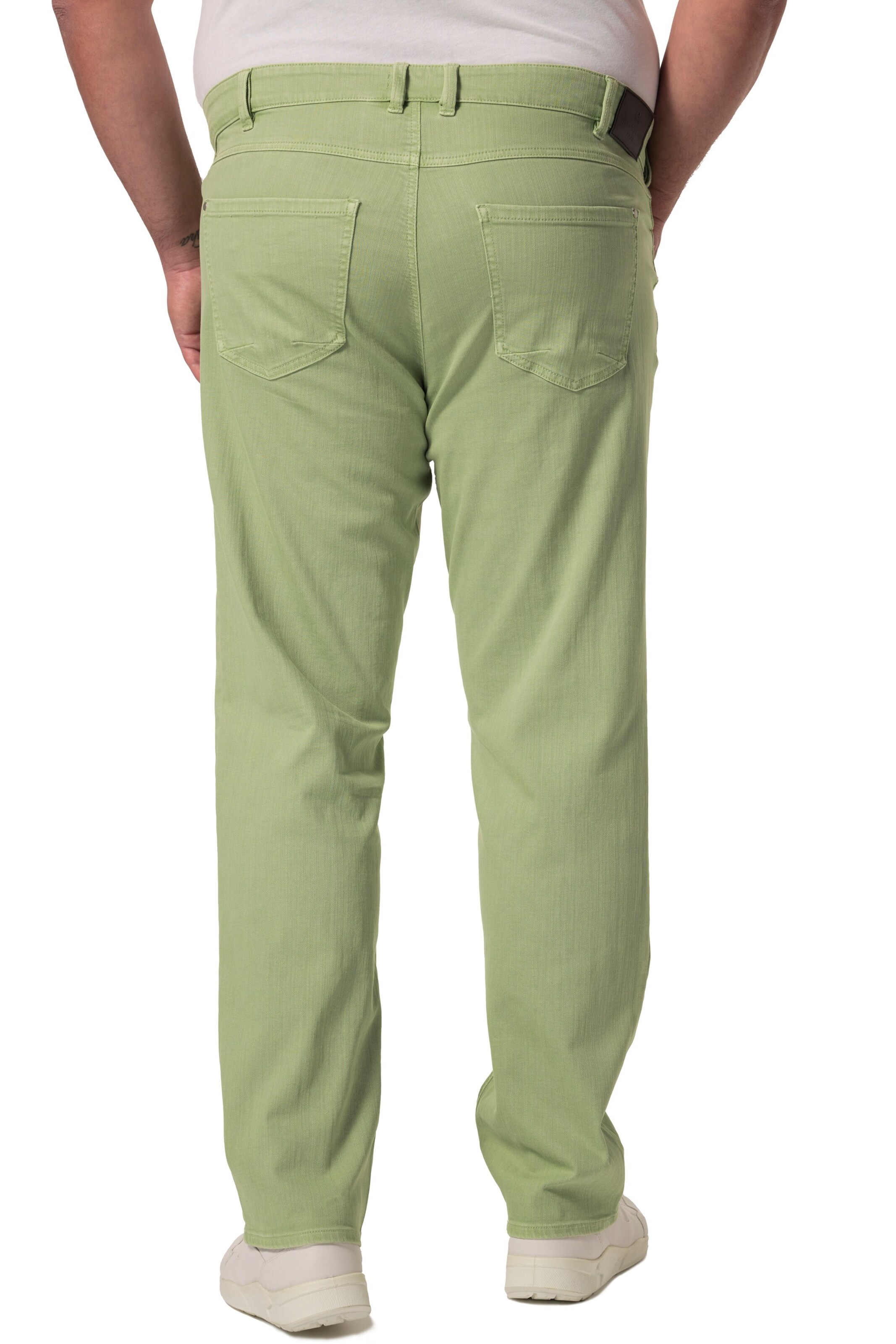 Men Plus Regular Pants in Green