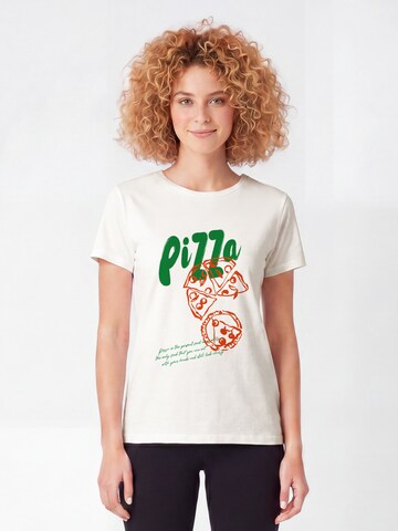 T-shirt Watapparel en blanc : devant