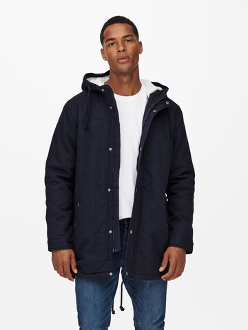 Only & Sons Parka zimowa 'Alex' w kolorze niebieski