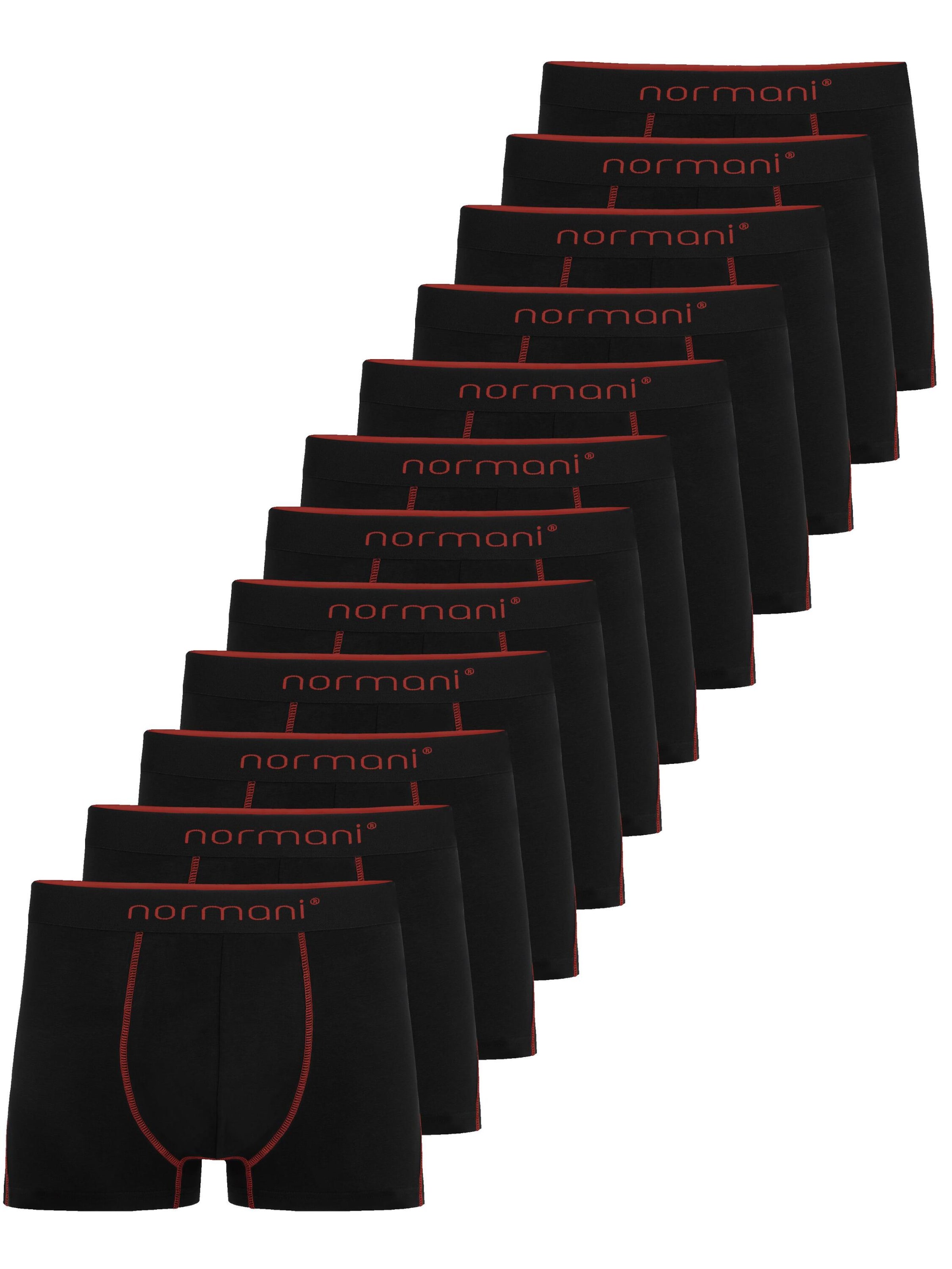 Boxers normani en noir : devant