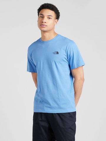 T-Shirt THE NORTH FACE en bleu : devant