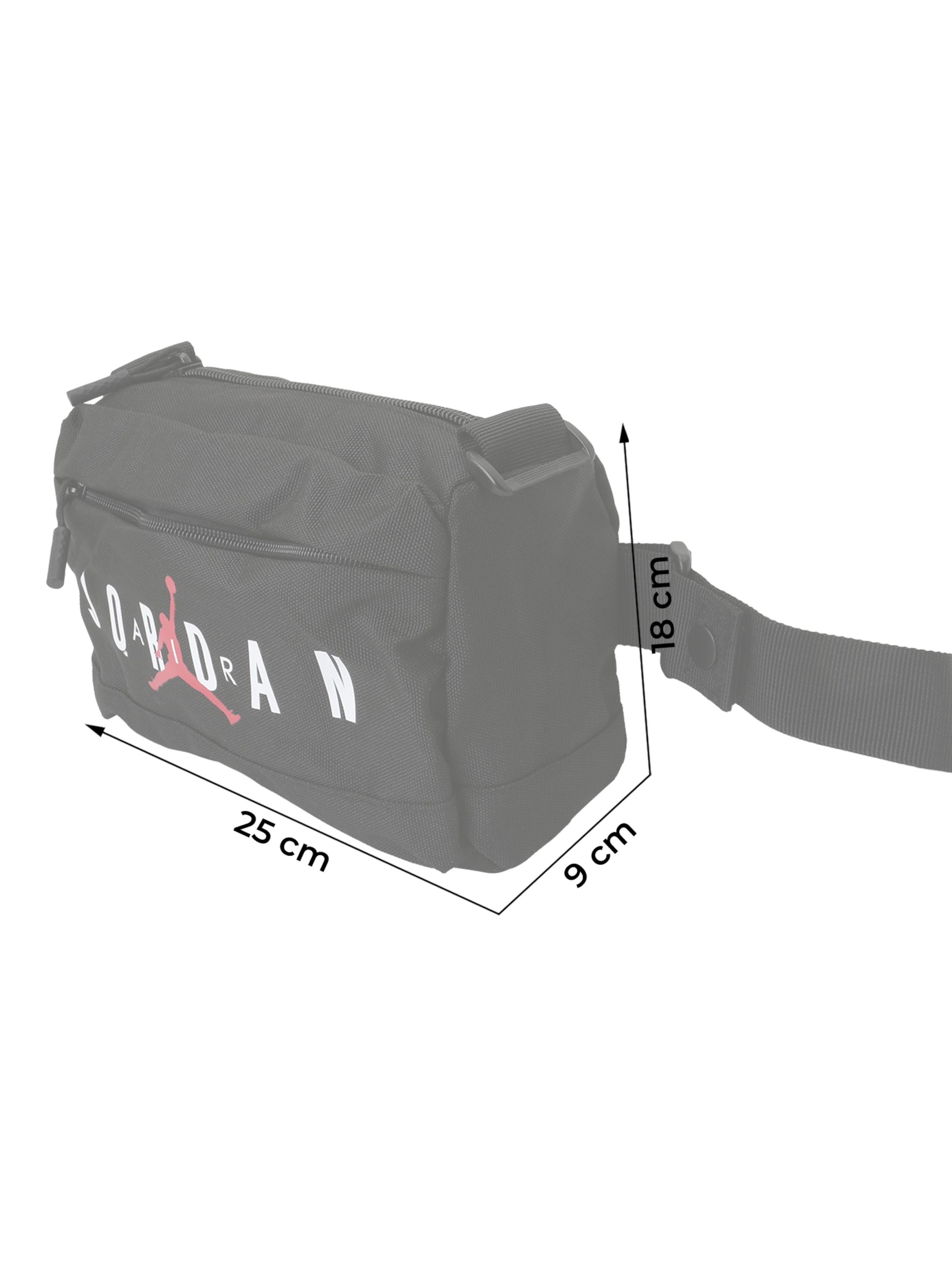 Jordan Umhängetasche 'JAM HBR' in Schwarz