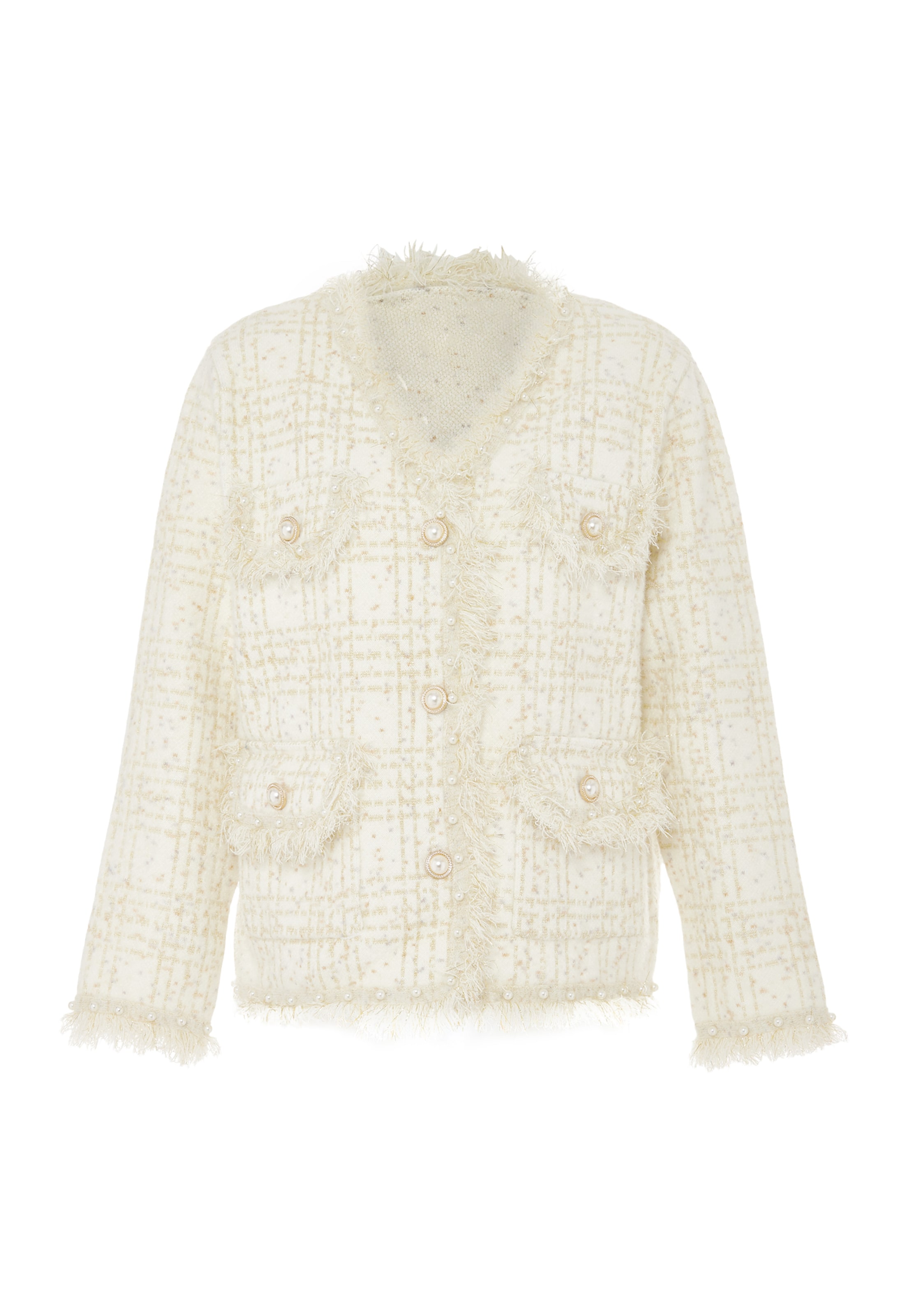 ALARY Вязаная кофта в Белый: спереди