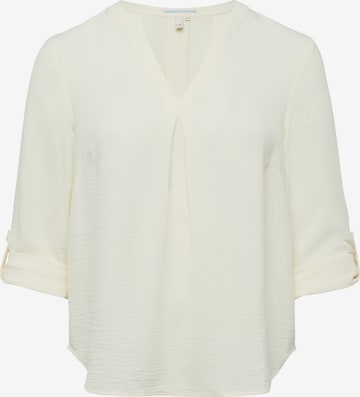 QS Blouse in Beige: voorkant