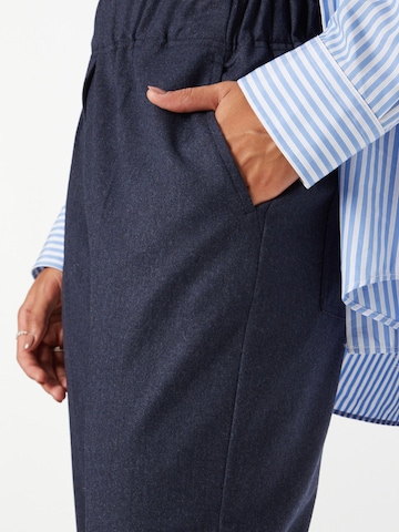 Weekend Max Mara Trousers with creases 'ALCA' in Blue