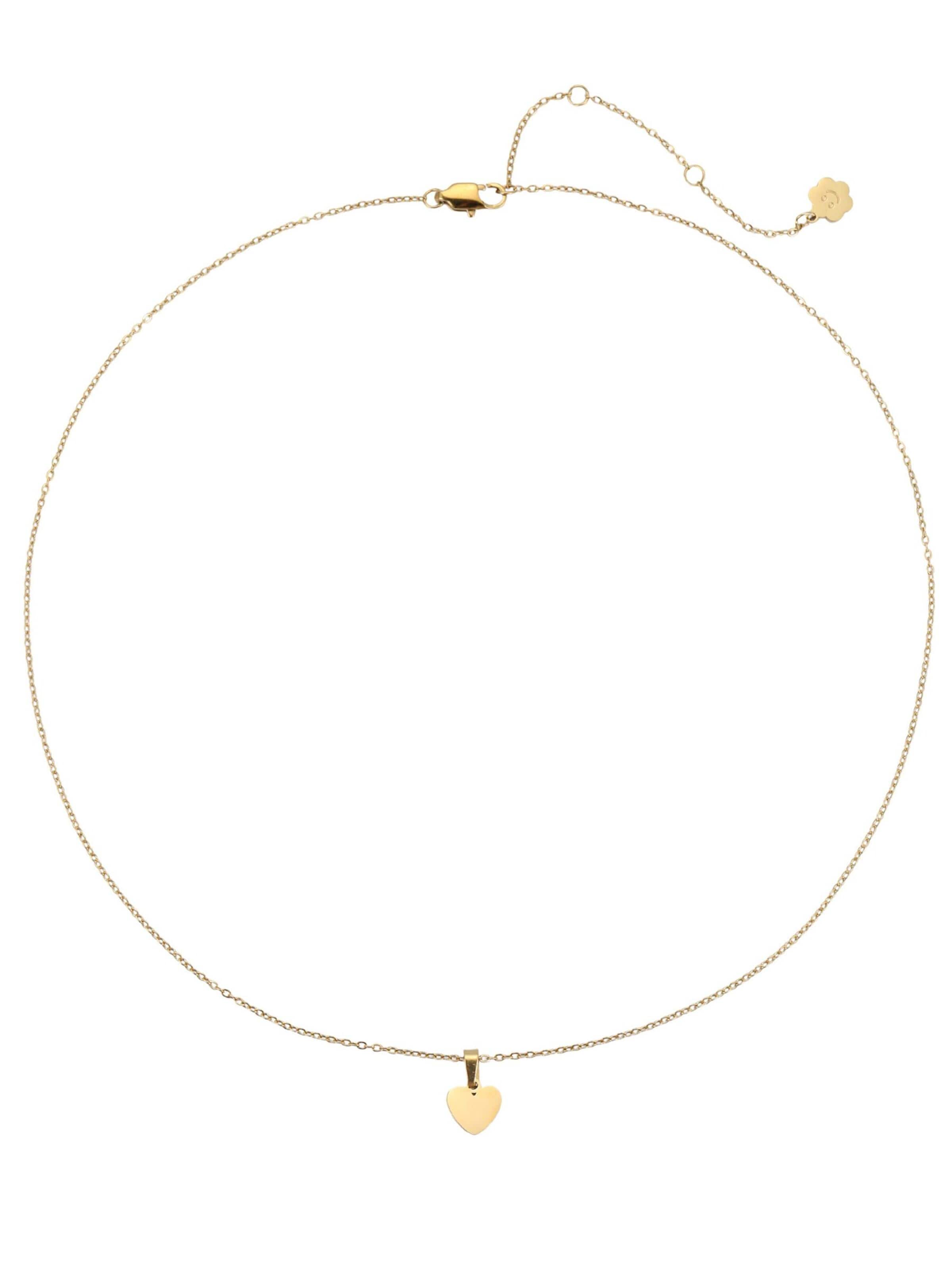 Hey Happiness Ketting 'Minimalist Heart Pendant' in Goud