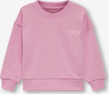 KIDS ONLY Sweatshirt 'Never' i pink: forside