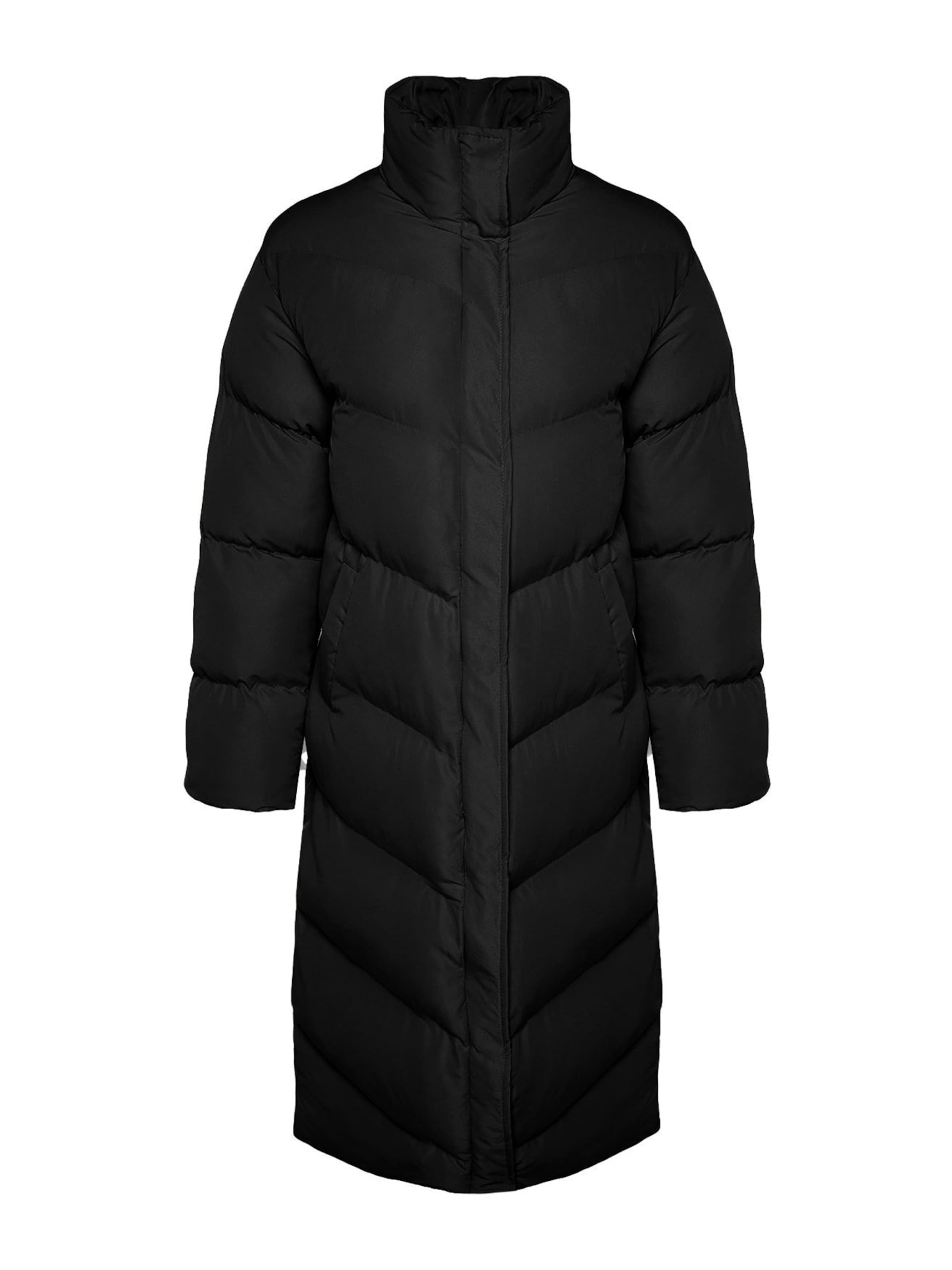 Manteau d’hiver Trendyol en noir : devant