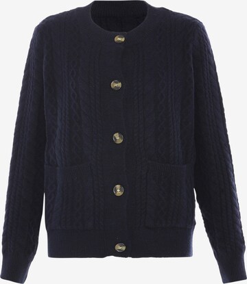 BLONDA Knit Cardigan in Blue: front