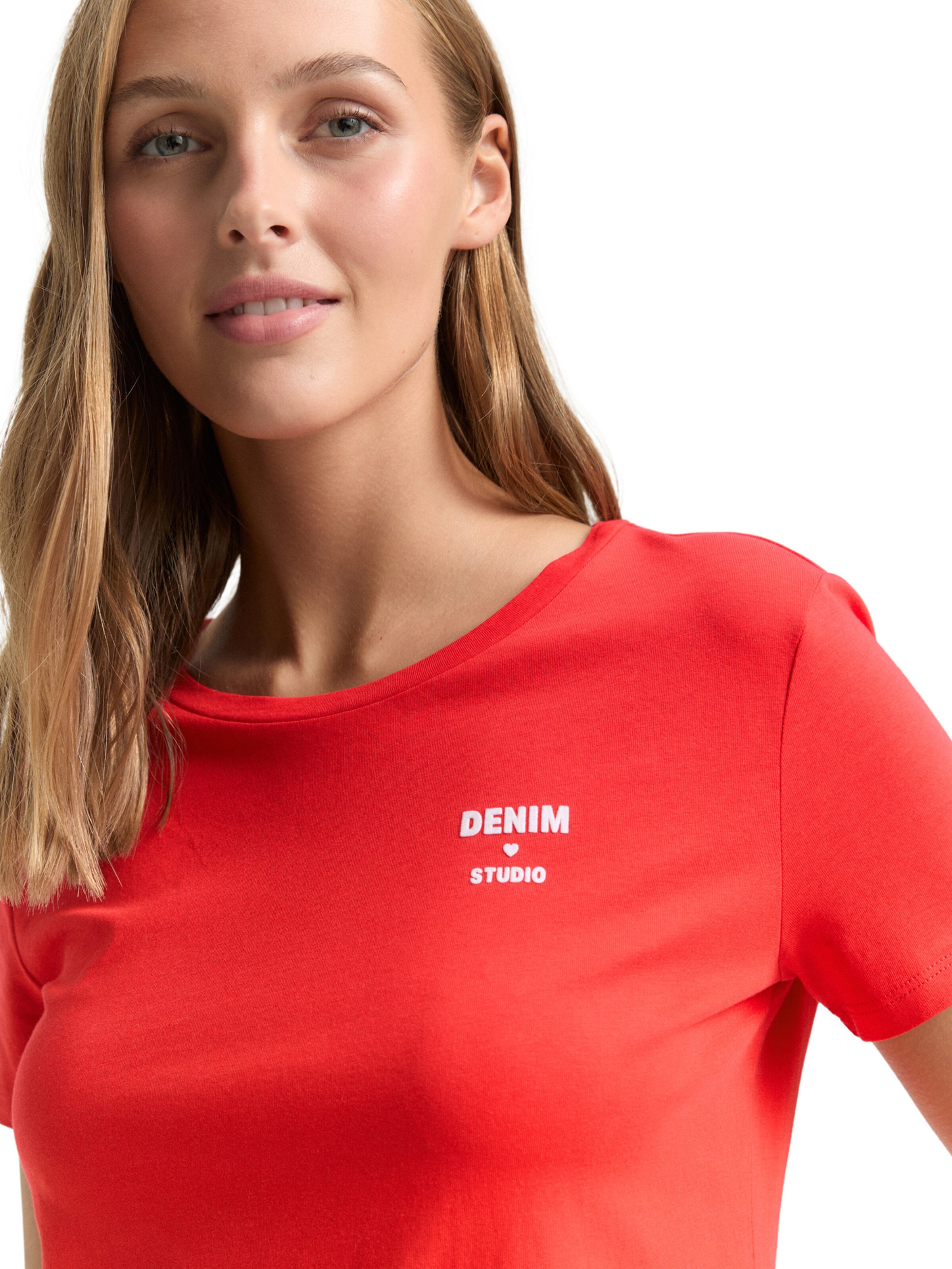 TOM TAILOR DENIM - Camisa em vermelho