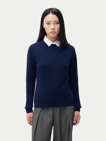 GOBI Cashmere Trui 'Women's Essential Cashmere Crewneck Sweater' in Blauw