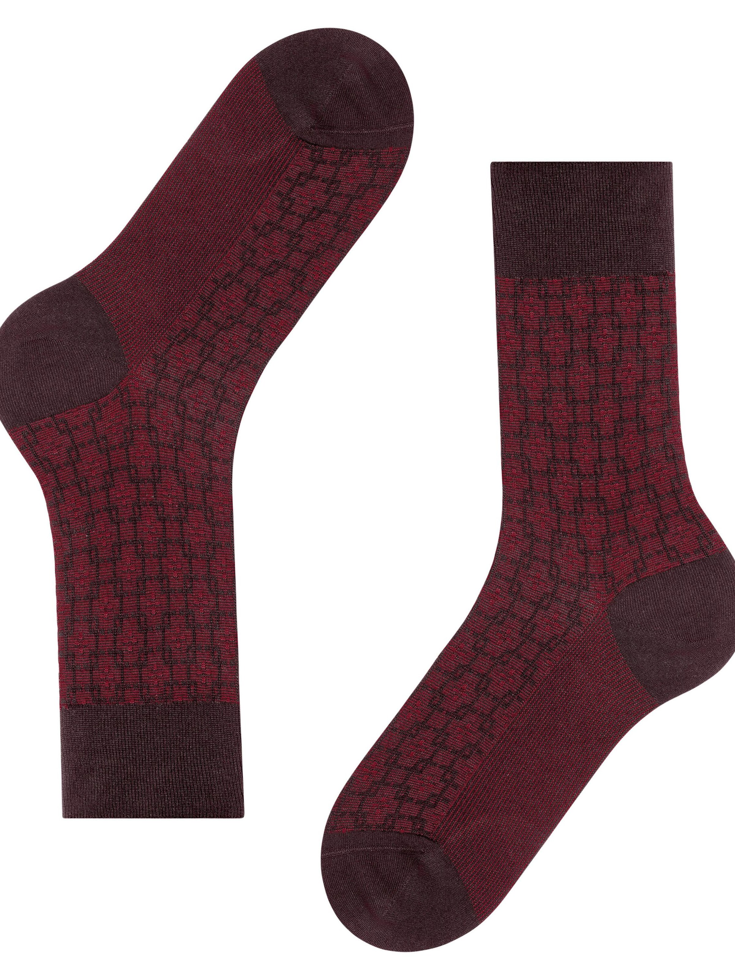 FALKE Socks 'Artwork Tie' in Red