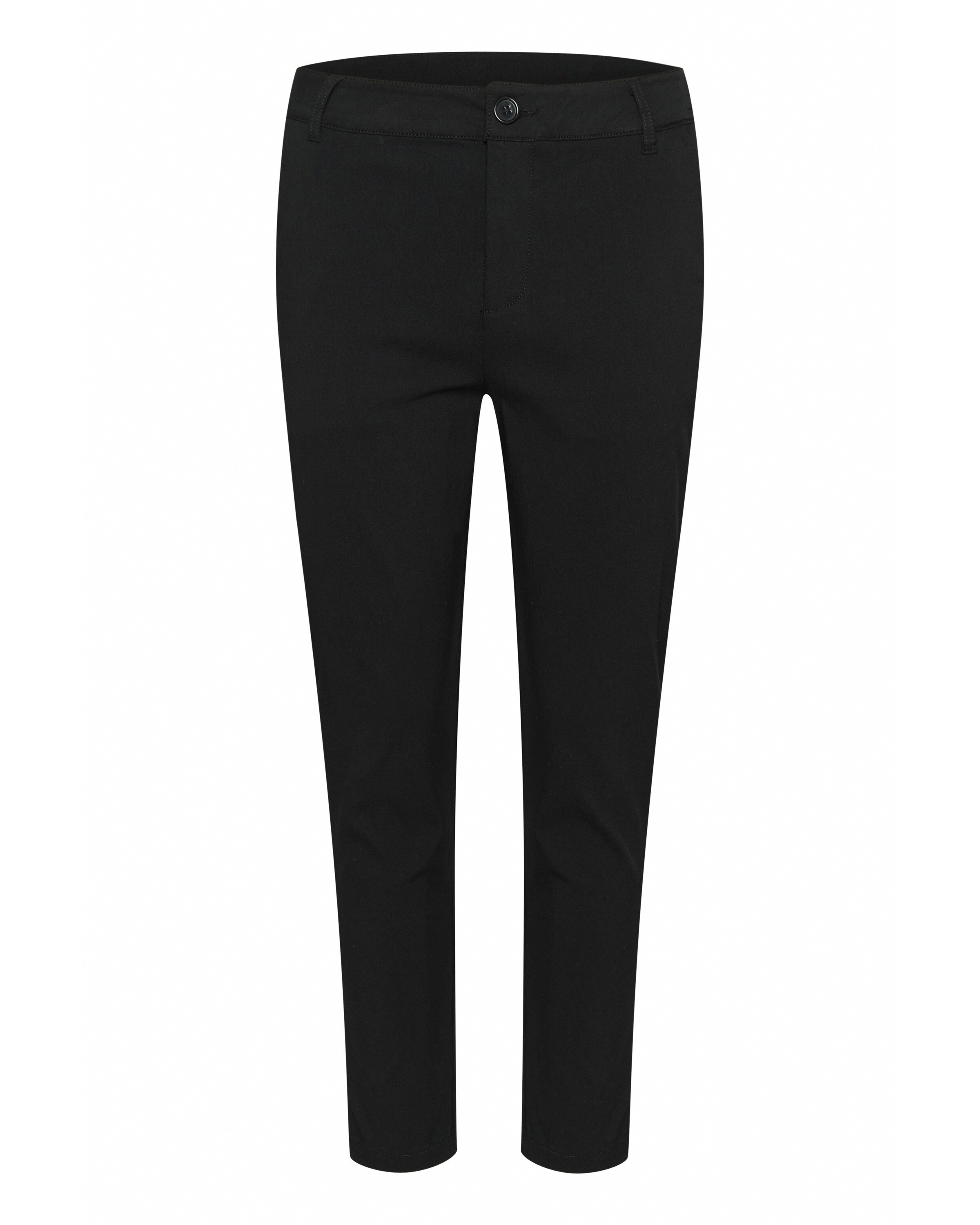 CULTURE regular Lærredsbukser 'Benghta' i sort: forside