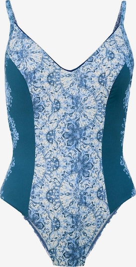 Mint Velvet Badeanzug in ecru / navy / cyanblau / hellblau, Produktansicht