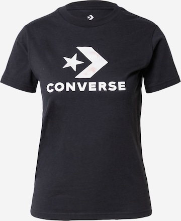 CONVERSE Shirt in Zwart: voorkant