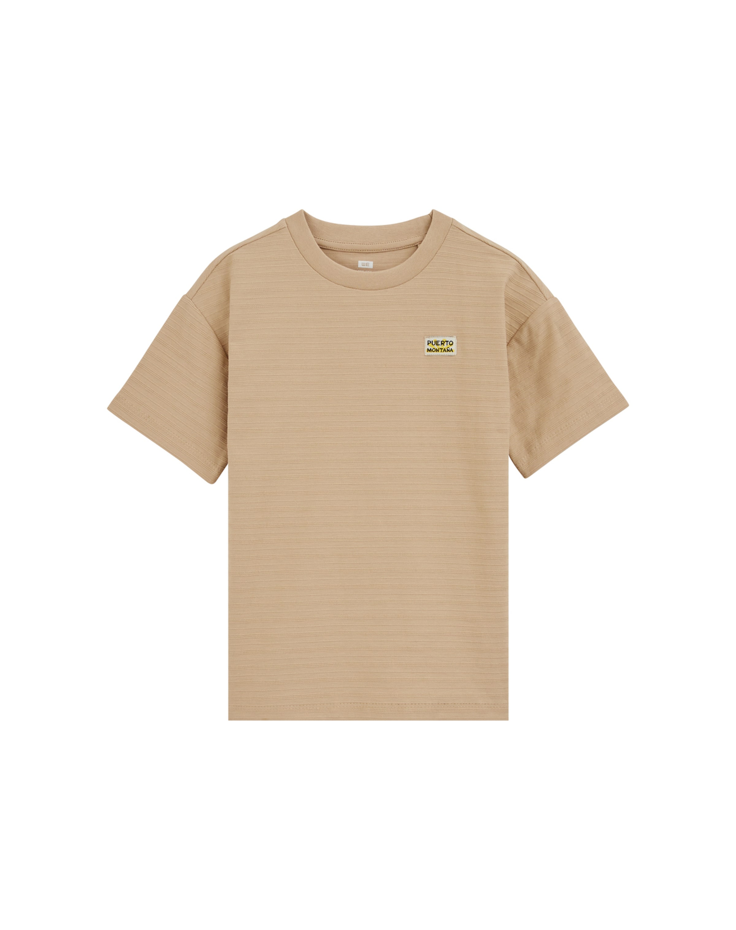 WE Fashion T-Shirt 'Puerto Montana' in Beige: Vorderseite