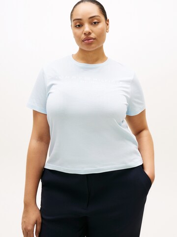 Tommy Hilfiger Curve T-Shirt in Blau: Vorderseite