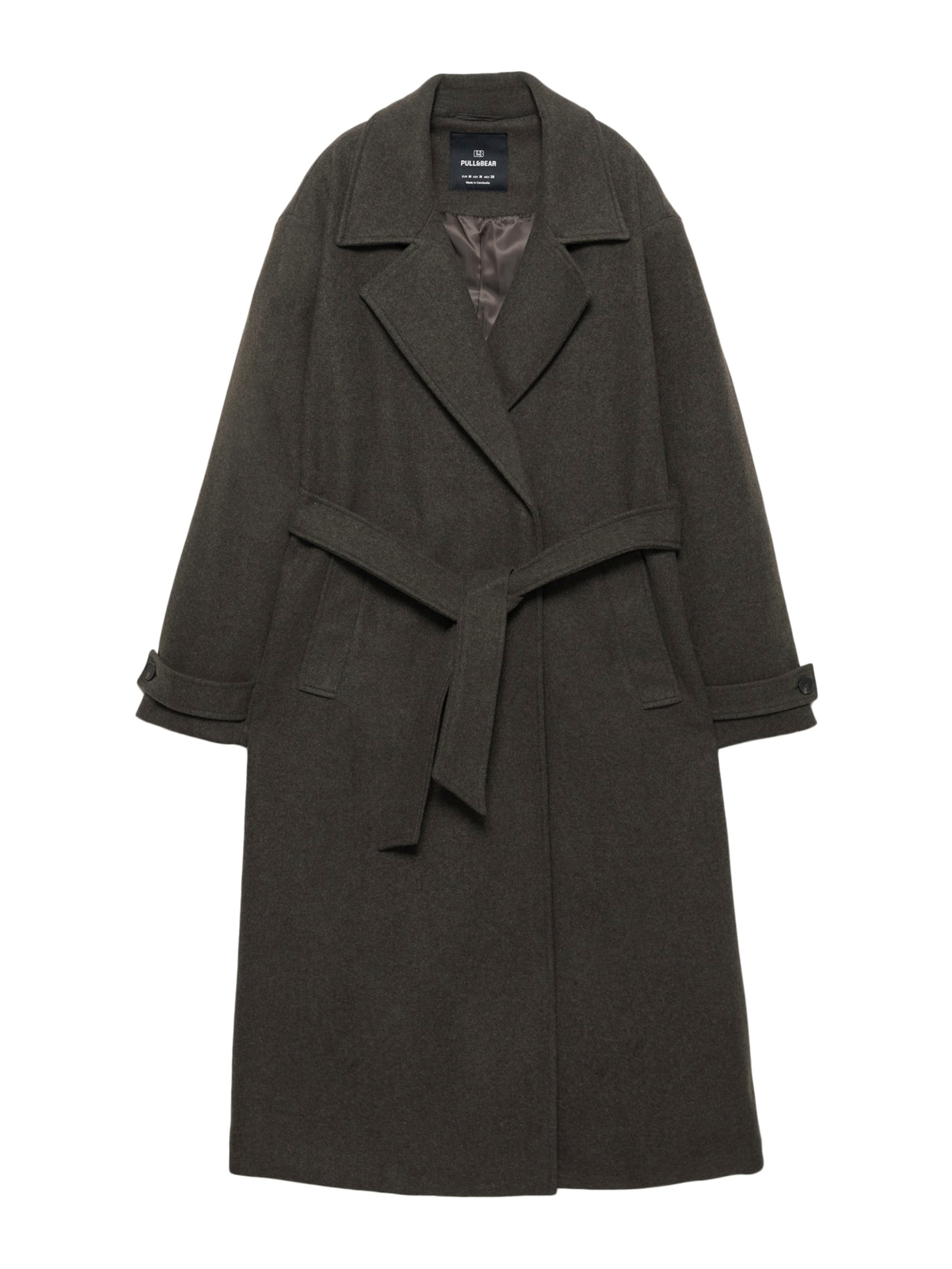 Pull&Bear Mantel in dunkelbraun, Produktansicht