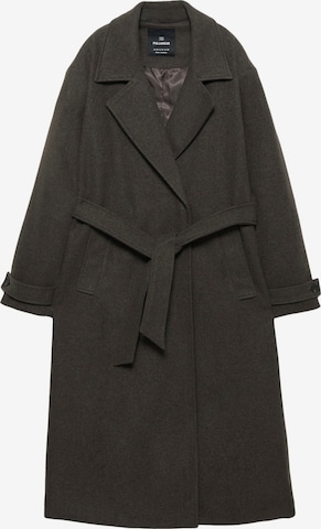 Pull&Bear Tussenmantel in Bruin: voorkant