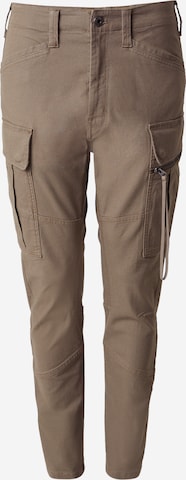 Skinny Pantalon cargo G-STAR en marron : devant
