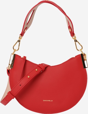 Coccinelle - Bolso de hombro 'SUNUP' en rojo: frente